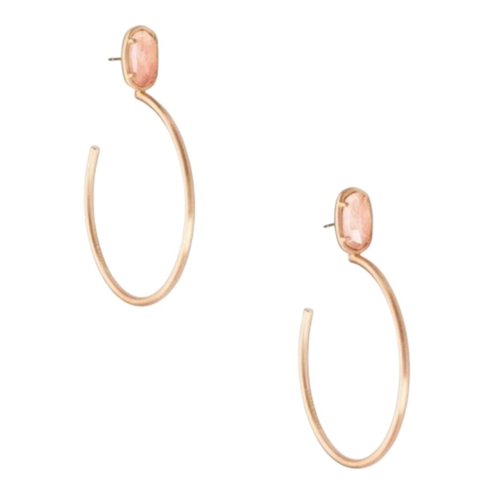 KENDRA SCOTT Women Celebrity's Style Colorful‎ Stone Pepper Hoop Earrings